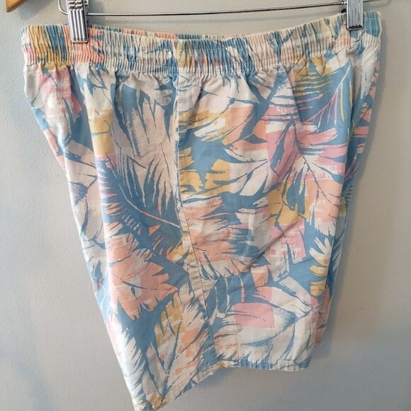Vintage Hot Tracks Shorts Pastels Floral Summer Pockets Medium - Picture 4 of 7